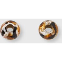 fejn jewelry Creole 'murano huggie" mit buntem Glasanhänger