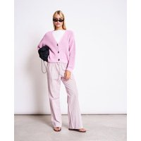 JAN N JUNE V-Ausschnitt Strickjacke LENA aus Baumwolle GOTS
