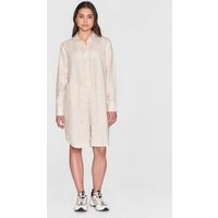 KnowledgeCotton Apparel Leinen- Hemdkleid - Classic linen dress - GOTS/Vegan