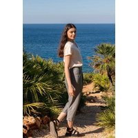 WiDDA berlin Bundfaltenhose JUPP grau aus TENCEL® und Leinen