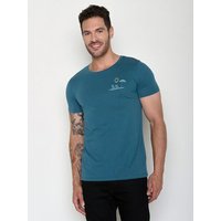 GREENBOMB Beach View Guide - Sportliches T-Shirt aus Bio-Baumwolle / hochwertiger Print / GOTS / Fair & Vegan