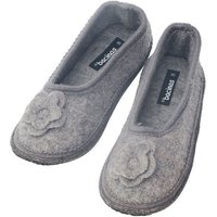 Bacinas Warme Ballerina Hausschuhe Damen Schurwolle Wollwalk Filzsohle