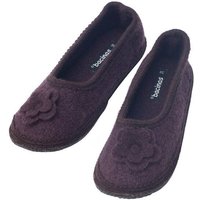 Bacinas Warme Ballerina Hausschuhe Damen Schurwolle Wollwalk Filzsohle