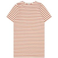 KnowledgeCotton Apparel T-Shirt-Kleid mit Streifen aus Bio-Baumwolle