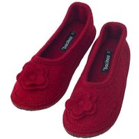 Bacinas Warme Ballerina Hausschuhe Damen Schurwolle Wollwalk Filzsohle