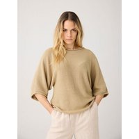 KnowledgeCotton Apparel Leichter Pullover mit Fledermausärmeln aus Bio-Baumwolle