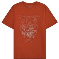 KnowledgeCotton Apparel T-Shirt mit Front-Print aus Bio-Baumwolle