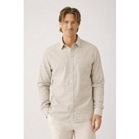 KnowledgeCotton Apparel Streifenhemd DUNE regular aus Bio-Baumwolle