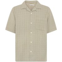 KnowledgeCotton Apparel Kurzarm Hemd mit Strucktur aus Bio-Baumwolle