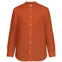 KnowledgeCotton Apparel Hemd mit Stehkragen aus Bio-Leinen