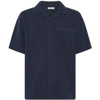 KnowledgeCotton Apparel Kurzarm Hemd mit Strucktur aus Bio-Baumwolle