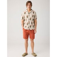 KnowledgeCotton Apparel Lockere Shorts FIG mit Strucktur aus Bio-Baumwolle