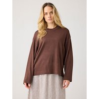 KnowledgeCotton Apparel Lockerer Pullover aus leichtem Bio-Baumwollmix