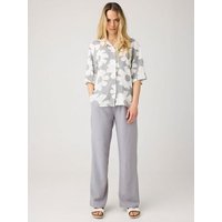 KnowledgeCotton Apparel Weite Hose POSEY aus Ecovero und Bio-Leinen