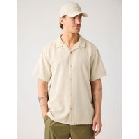 KnowledgeCotton Apparel Lockeres Kurzarmhemd aus Bio-Baumwolle