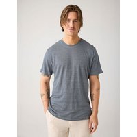 KnowledgeCotton Apparel Gestreiftes T-Shirt aus Bio-Leinen