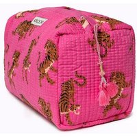 KIKOONI handgefertigte Kosmetiktasche "Electric tigress"