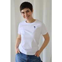 Kultgut Artdesign- Tailliertes Shirt 100% Biobaumwolle/ Little Shark