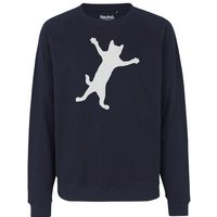 HANDGEDRUCKT "Klammerkatze" Unisex Sweatshirt Neutral