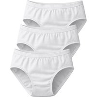 Haasis Bodywear Damen Maxi Slip m. Glanzgummi, 3er Pack, Bio Baumwolle