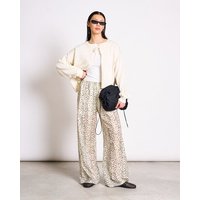 JAN N JUNE Oversized Strickjacke ZEA mit Bindeband GOTS