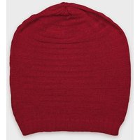 De Colores leichte Mütze reine Alpaka Querrippenstrick