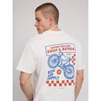 Mazine T-Shirt aus Bio-Baumwolle - Bike Shop Backprint