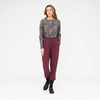 WiDDA berlin Bundfaltenhose JUPP beere aus ECOVERO®