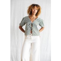 Jyoti - Fair Works Baumwoll Bluse Kalira Checks