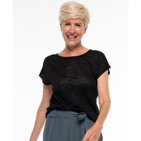 Alma & Lovis Elegantes Kurzarmshirt aus 100% Leinen-Jersey | Linen Short Pure