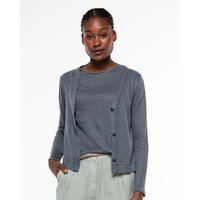 Alma & Lovis Eleganter Cardigan aus 100% Leinen-Jersey | Leinen Jersey Jacket