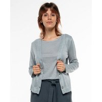 Alma & Lovis Eleganter Cardigan aus 100% Leinen-Jersey | Leinen Jersey Jacket