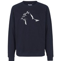HANDGEDRUCKT "Stubentiger" Unisex Sweatshirt Neutral