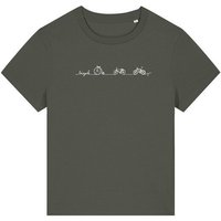 Brandless Biofaires Damen T-Shirt Mediumfit Bicycle Line Nr.5 180g/m² XS - 3XL