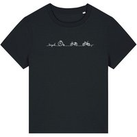 Brandless Biofaires Damen T-Shirt Mediumfit Bicycle Line Nr.5 180g/m² XS - 3XL