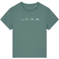 Brandless Biofaires Damen T-Shirt Mediumfit Bicycle Line Nr.5 180g/m² XS - 3XL