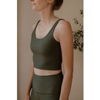 The View Yoga Iris Top Forest Green