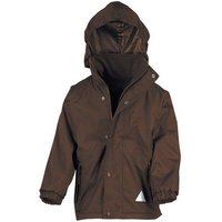 Result Genuine Recycled Kinder Junior Regenjacke Winterjacke Fleece gefüttert