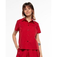 Alma & Lovis Sportiv-elegante Hemdbluse aus Organic Cotton | Popeline Short Blouse