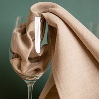 nahtur-design Polier- & Gläsertücher aus Bioleinen | 2er-Set | 48 × 48 cm