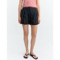 thinking mu Damen Shorts - Nar Shorts Seersucker - aus Baumwolle