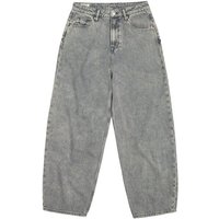Kings Of Indigo Jeans Leila Cropped - High Waist Balloon Shape - Well Grey Mid Marble