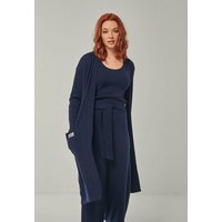 YOU LOOK PERFECT 100% Merino langer Cardigan mit Taschen "Blossom"