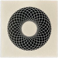 Veskor Cassiopeia RING OF TORUS | Heilige Geometrie Linoldruck | 22 x 22 cm