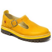 Grünbein Shoes Spangen-Ballerinas Paula Naturform gelb