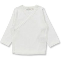 sense-organics Baby Wickelshirt in naturweiß, Modell VICTORIA
