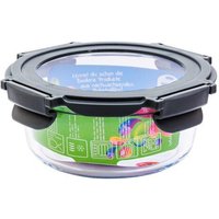 Dora's Dora’s Runde Glas-Frischhaltedose (0,5l) – Mit Glasdeckel & Klickverschluss – Ofenfest & Auslaufsicher