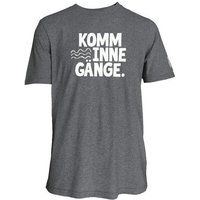 Spirit of Hamburg Biobaumwoll T-Shirt mit Spruch KOMM INNE GÄNGE