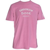 Spirit of Hamburg Biobaumwoll T-Shirt mit Spruch „ZURÜCKBLEIM BIDDE“