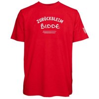 Spirit of Hamburg Biobaumwoll T-Shirt mit Spruch „ZURÜCKBLEIM BIDDE“